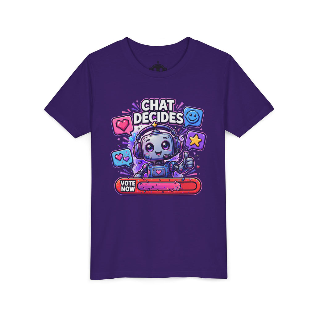 Youth “Chat Decides” AI Gamer Voting Short Sleeve Tee