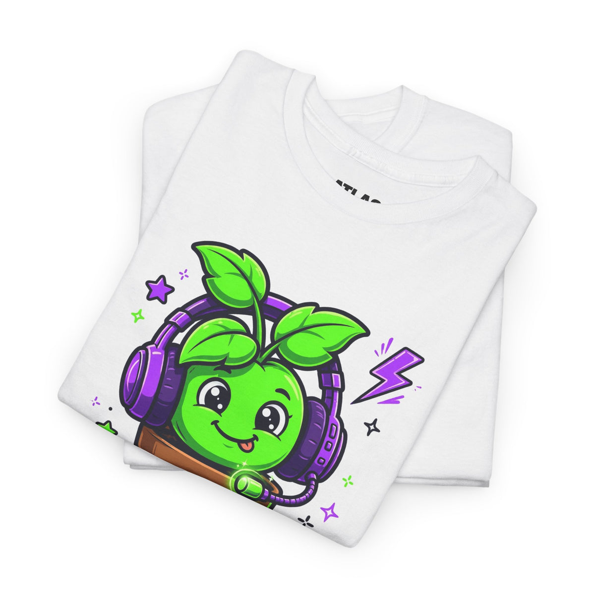Plant Gamer T‑Shirt — 'Touch Grass? Never Heard of It' Cute Potted Plant Gaming Tee