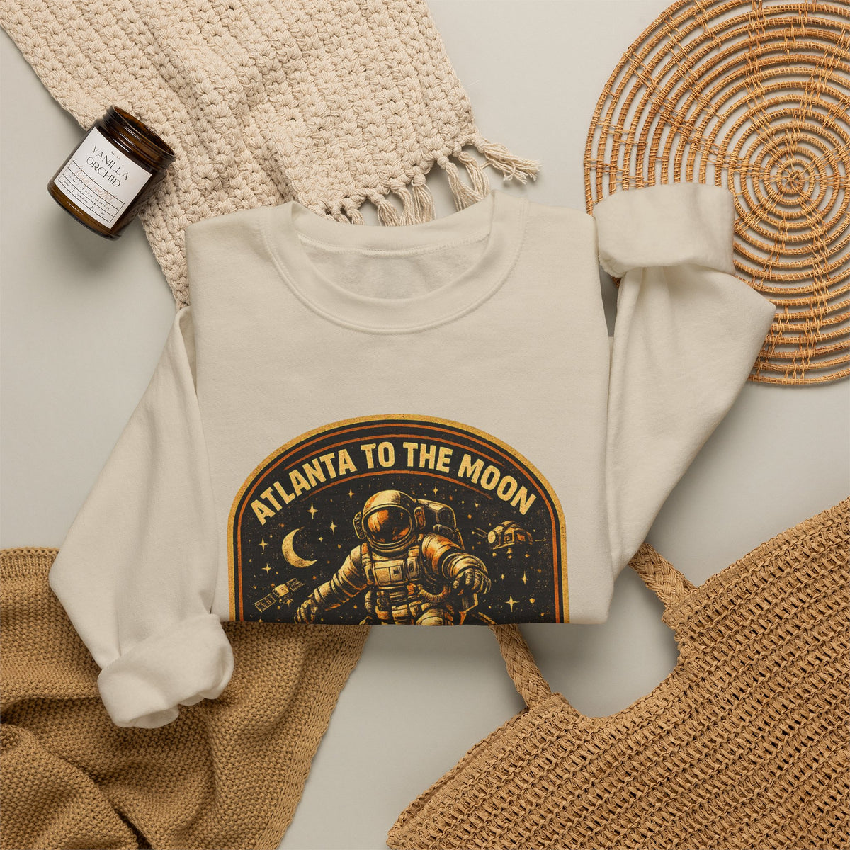 Atlanta To The Moon 404 Astronaut Sweatshirt