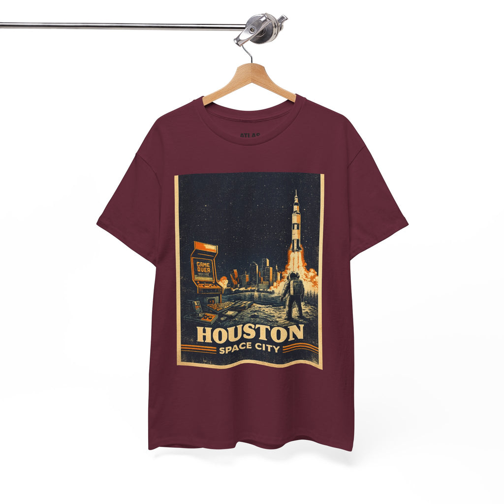 Houston Space City Rocket Launch Vintage T-Shirt
