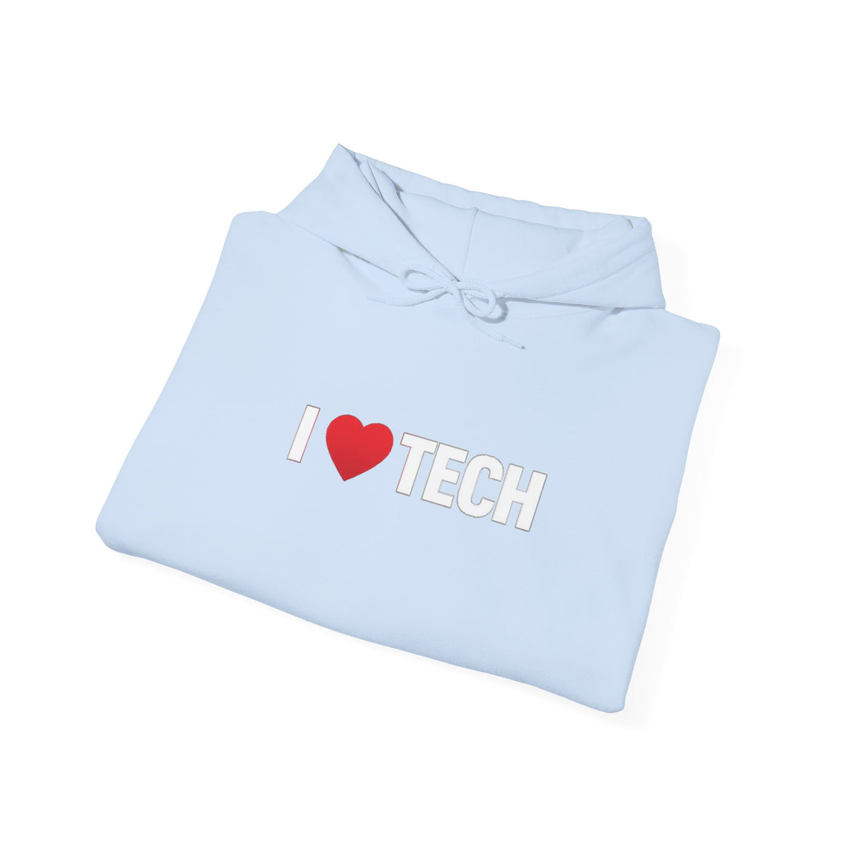 I  Tech Hoodie — "I Love Tech" Graphic Pullover for Tech Lovers