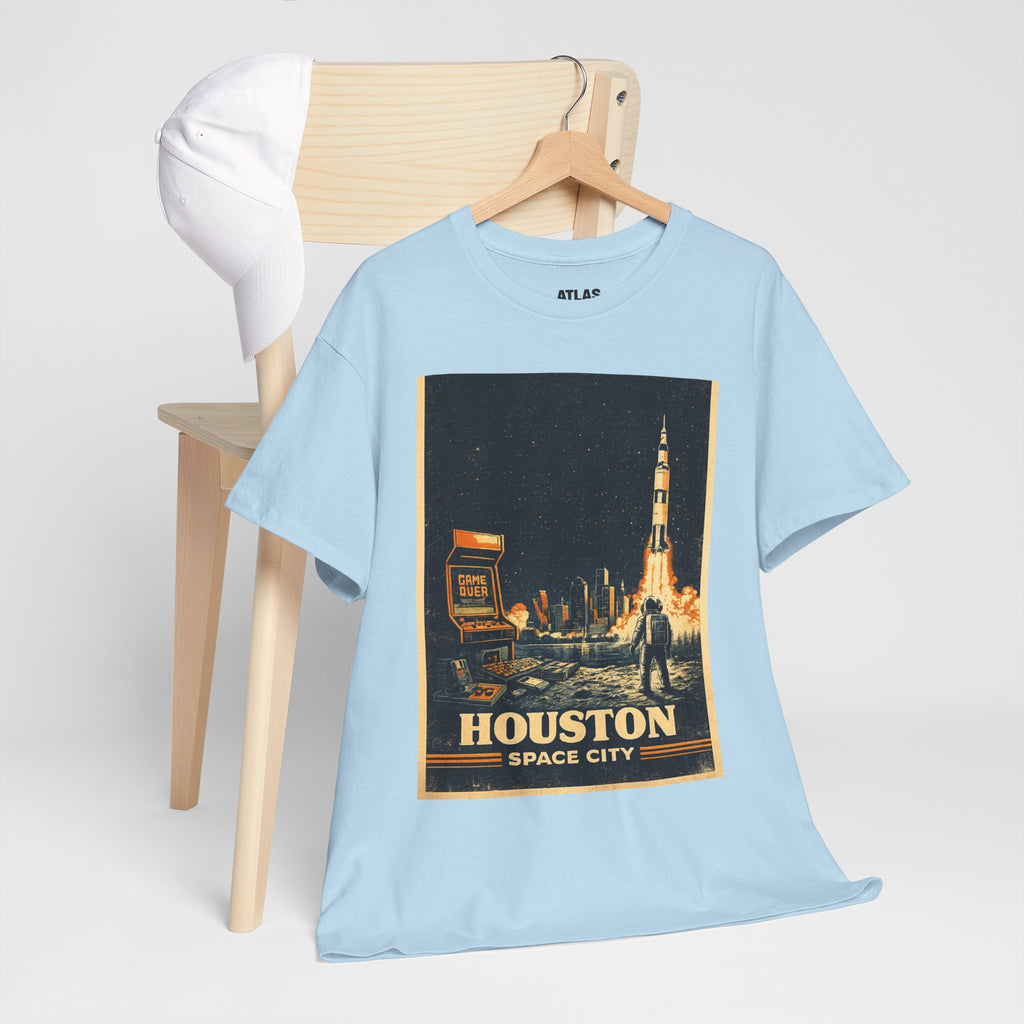 Houston Space City Rocket Launch Vintage T-Shirt