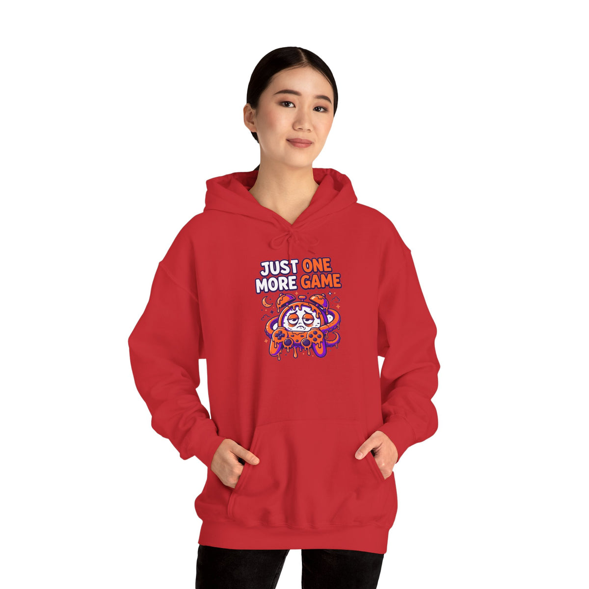 Just One More Game Gamer Hoodie – Cute Octopus Controller Gaming Sweatshirt