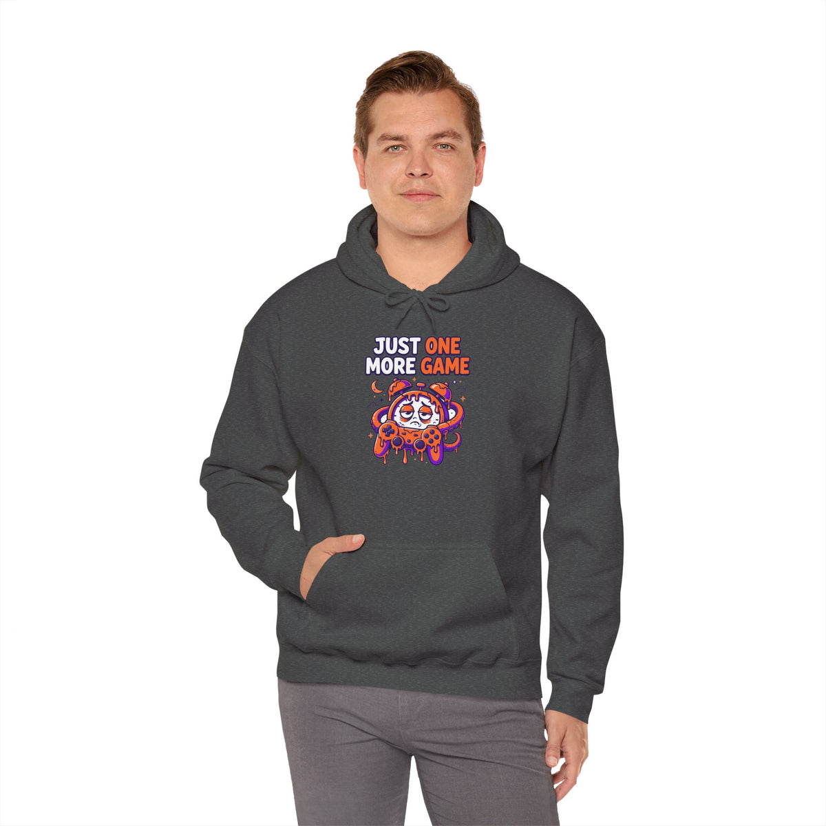 Just One More Game Gamer Hoodie – Cute Octopus Controller Gaming Sweatshirt