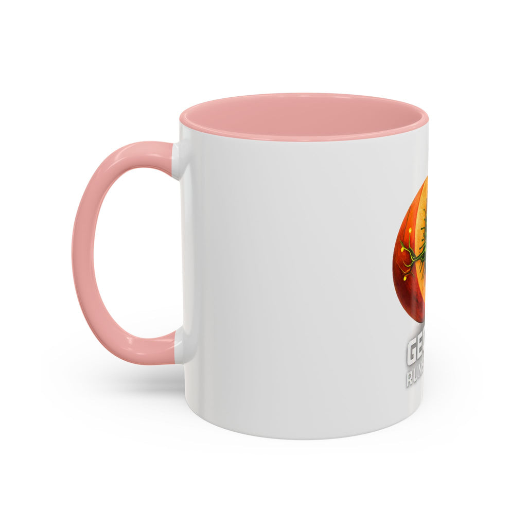 Accent Mug — "Georgia Runs on Tech" Peach Tech Coffee Mug (11/15oz)