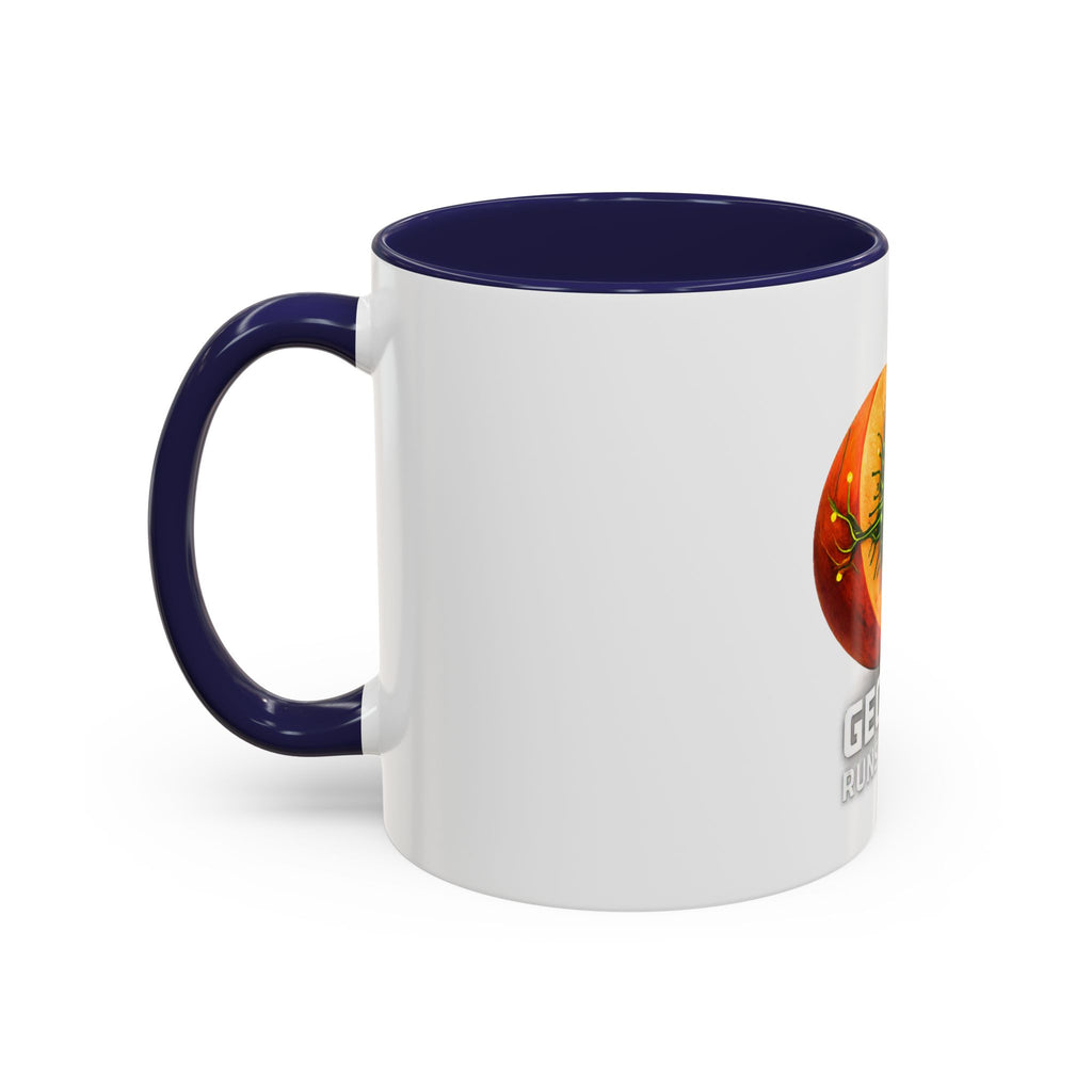 Accent Mug — "Georgia Runs on Tech" Peach Tech Coffee Mug (11/15oz)