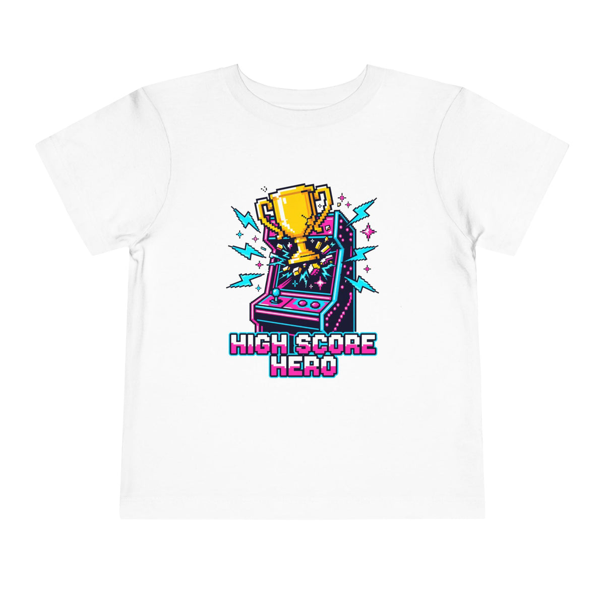 High Score Hero Arcade Game Toddler Short Sleeve Tee