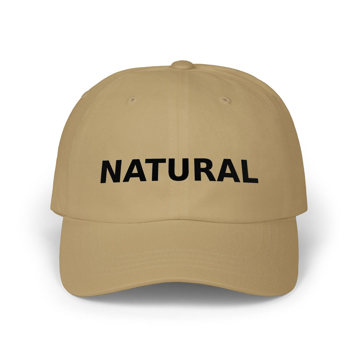 NATURAL Embroidered Dad Cap