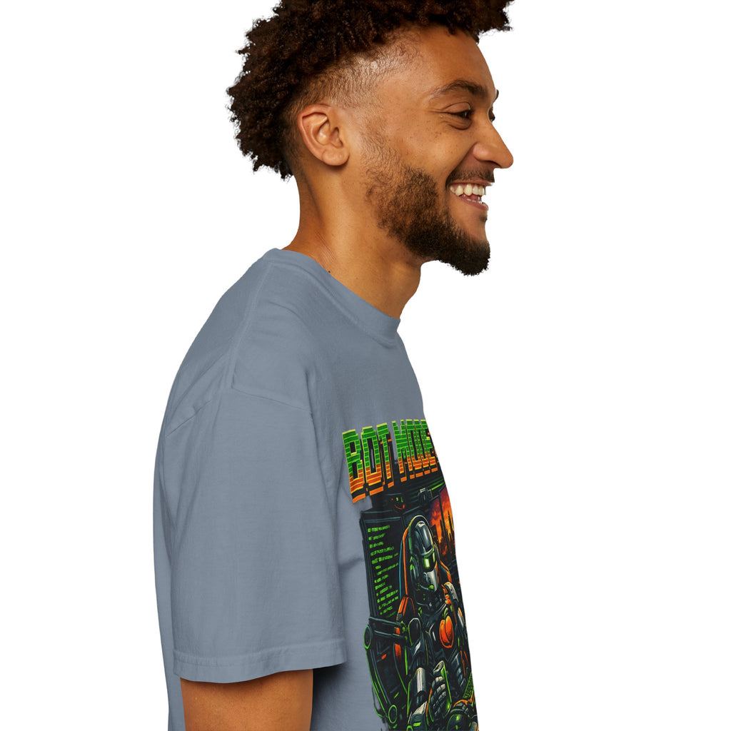 Bot Mode On T-Shirt — Retro Cyberpunk Robot Gamer Tee