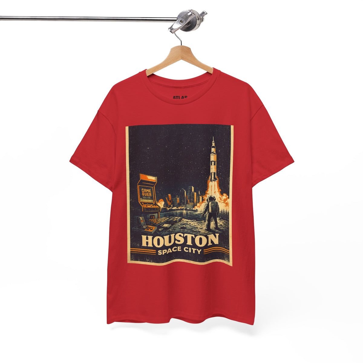 Houston Space City Rocket Launch Vintage T-Shirt