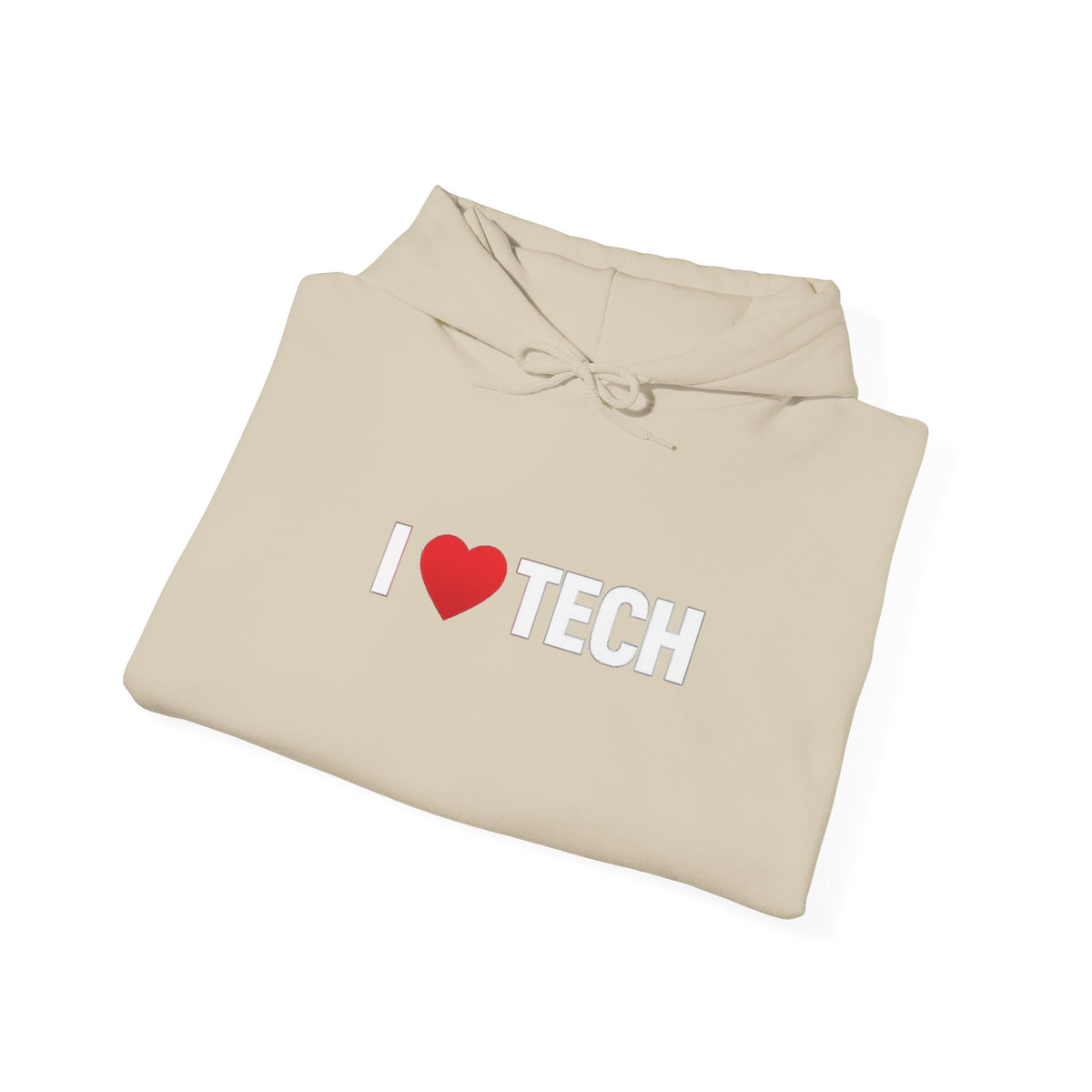 I  Tech Hoodie — "I Love Tech" Graphic Pullover for Tech Lovers