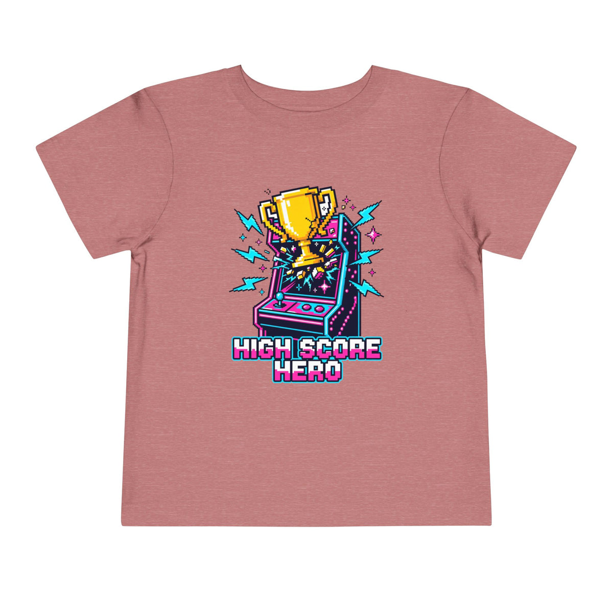 High Score Hero Arcade Game Toddler Short Sleeve Tee