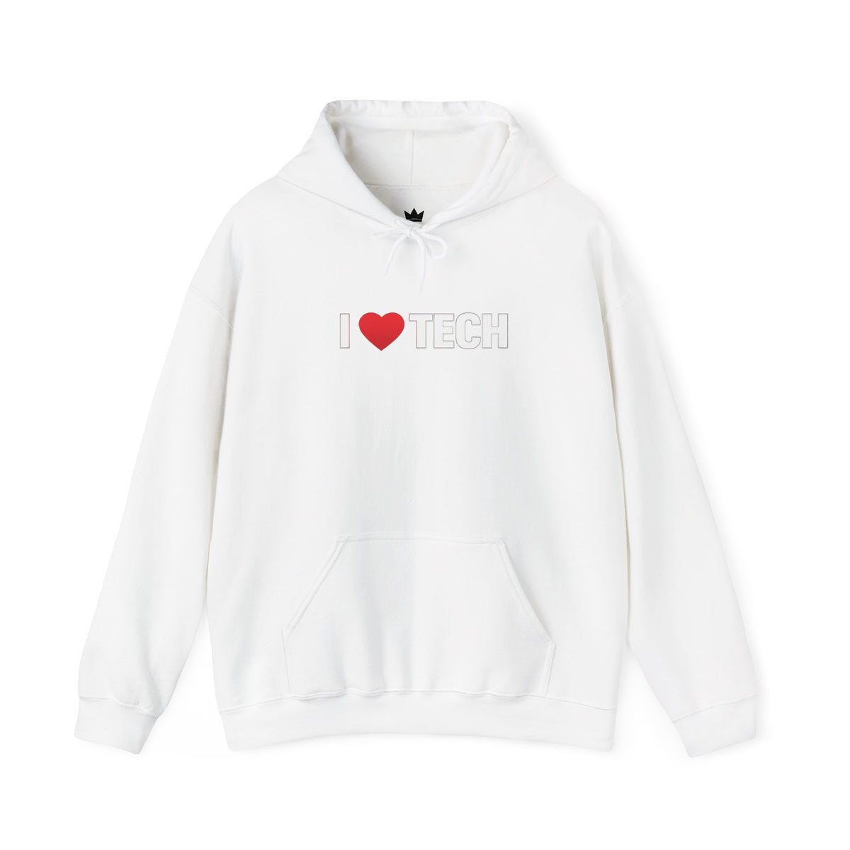 I  Tech Hoodie — "I Love Tech" Graphic Pullover for Tech Lovers