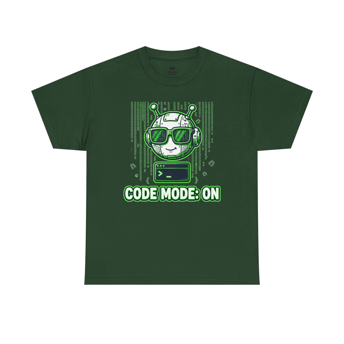 Code Mode On T-Shirt — Funny Programmer Alien Graphic Tee for Developers