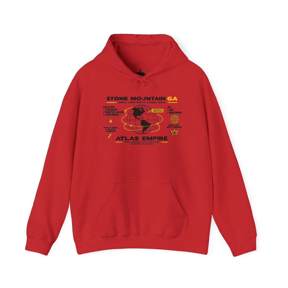 Stone Mountain GA Atlas Empire Travel Hoodie