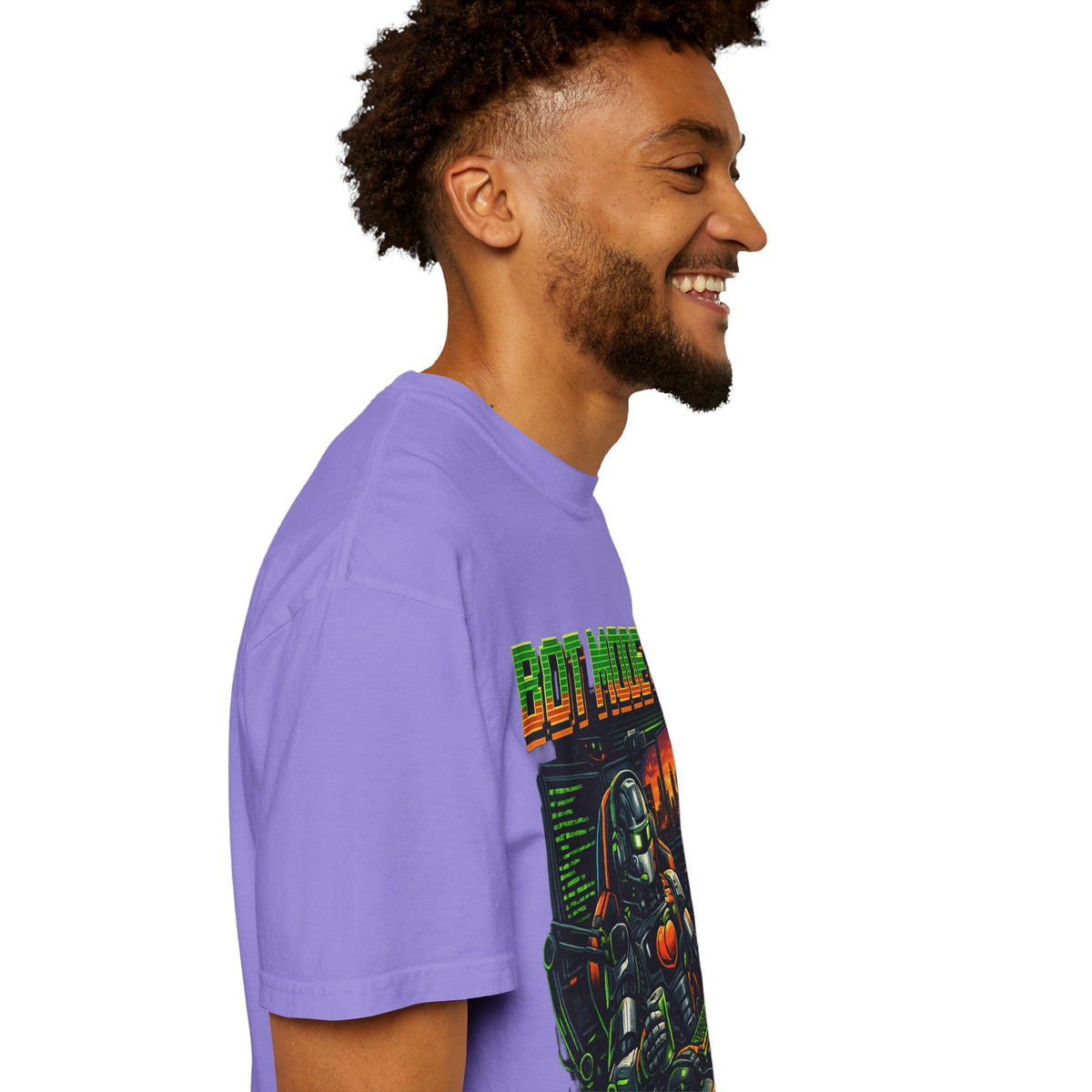 Bot Mode On T-Shirt — Retro Cyberpunk Robot Gamer Tee