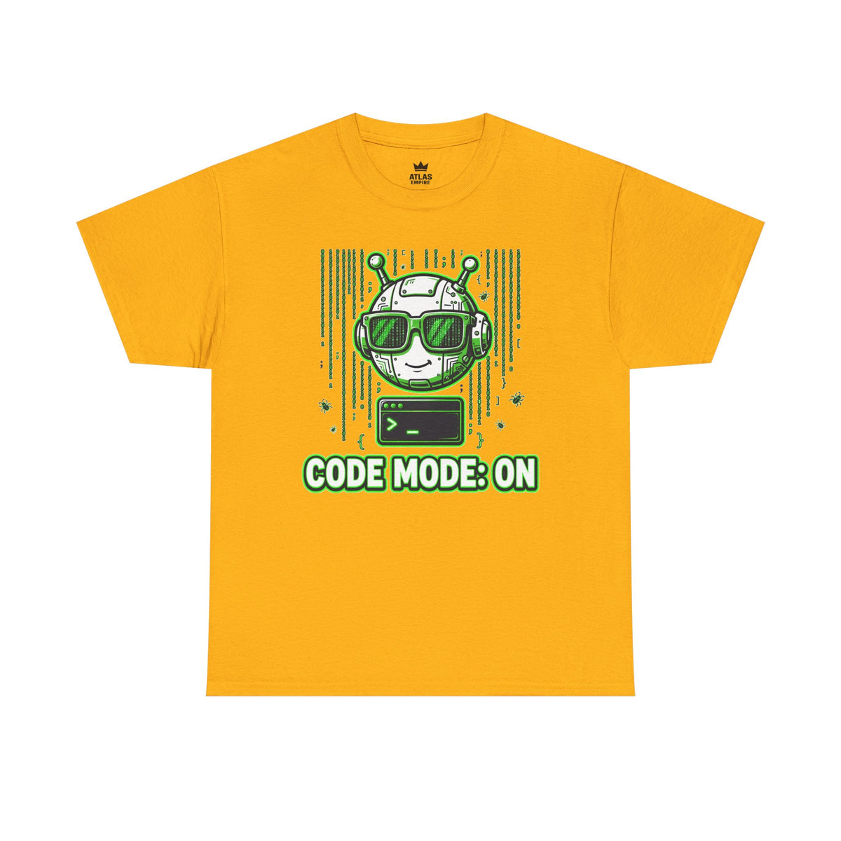 Code Mode On T-Shirt — Funny Programmer Alien Graphic Tee for Developers