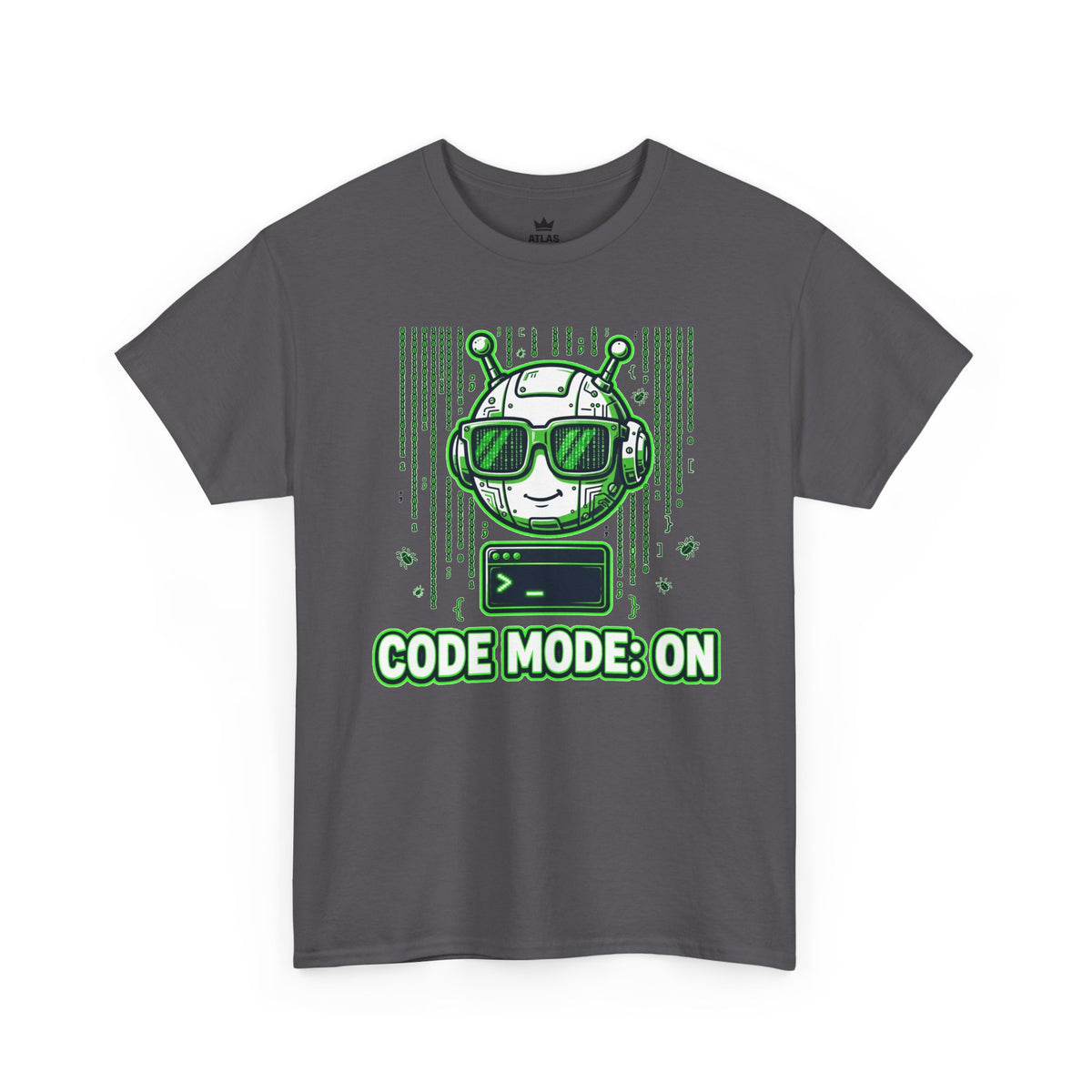 Code Mode On T-Shirt — Funny Programmer Alien Graphic Tee for Developers