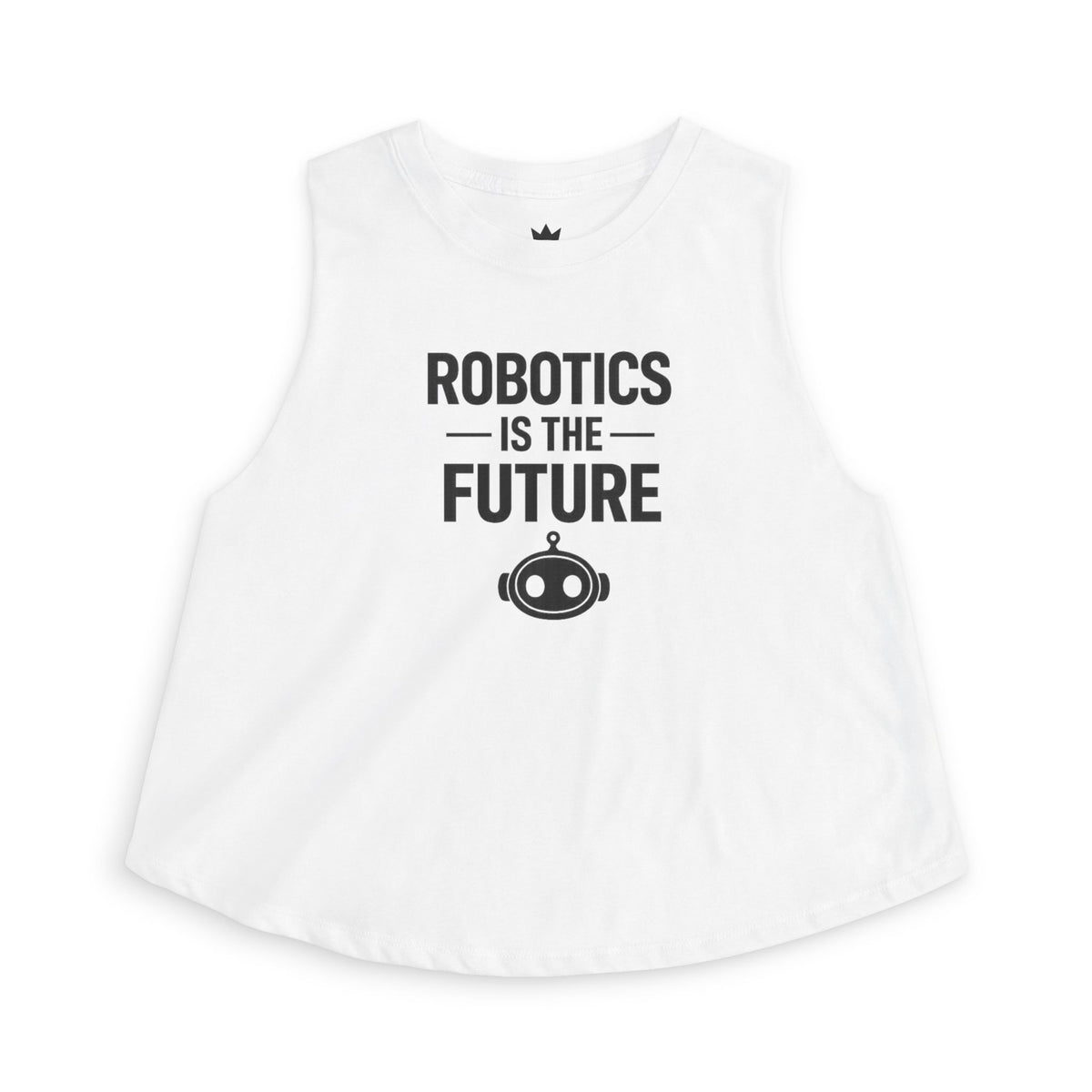 Robotics Is The Future Crop Top — Women's Tech Graphic Tank
