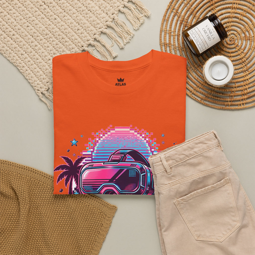 Retro-Future Graphic Tee — Neon Car Vaporwave T-Shirt