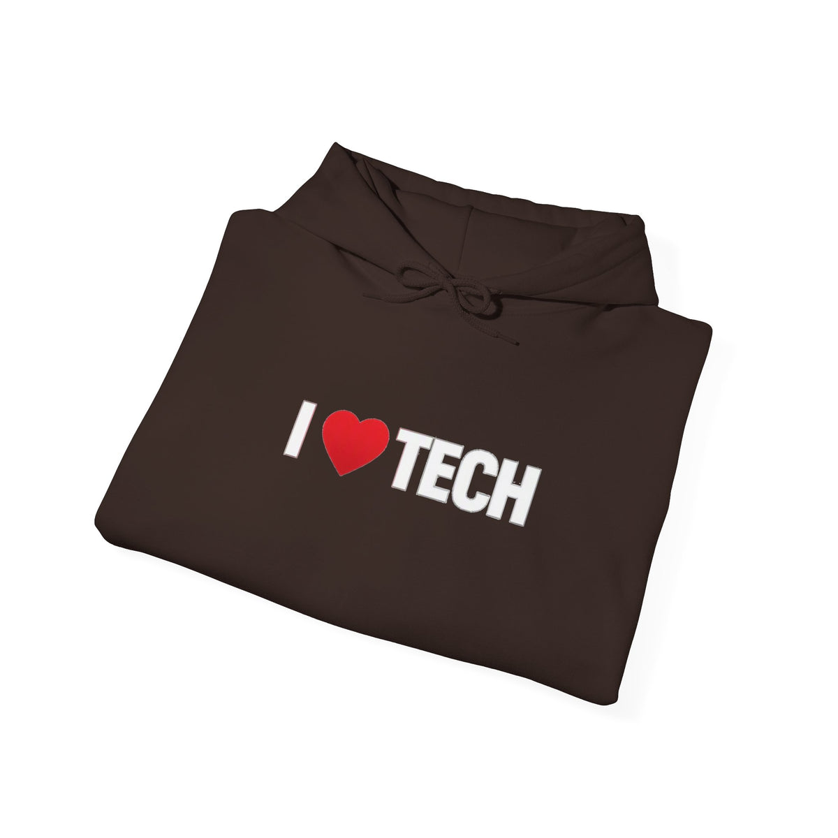 I  Tech Hoodie — "I Love Tech" Graphic Pullover for Tech Lovers
