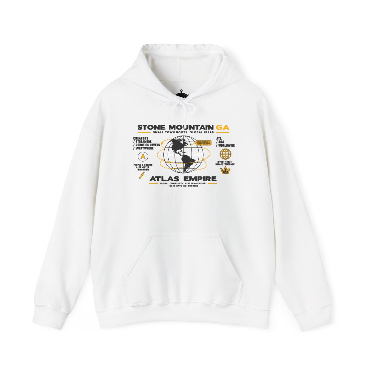 Stone Mountain GA Atlas Empire Travel Hoodie