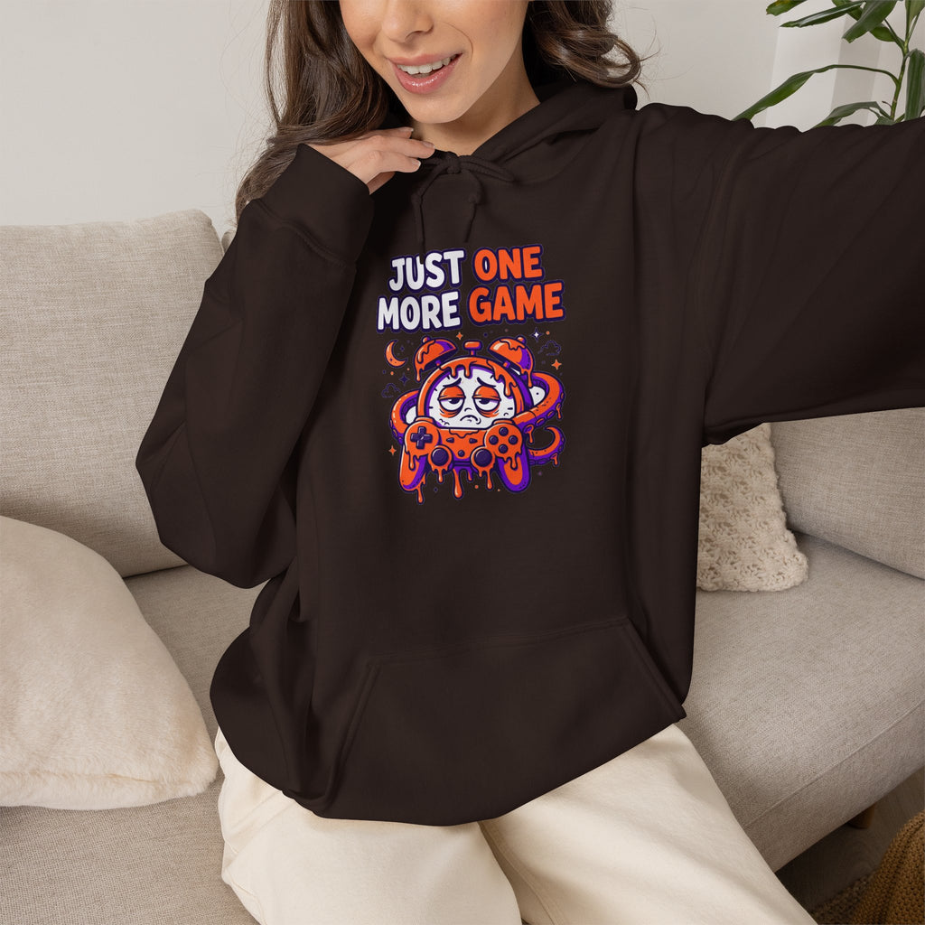 Just One More Game Gamer Hoodie – Cute Octopus Controller Gaming Sweatshirt