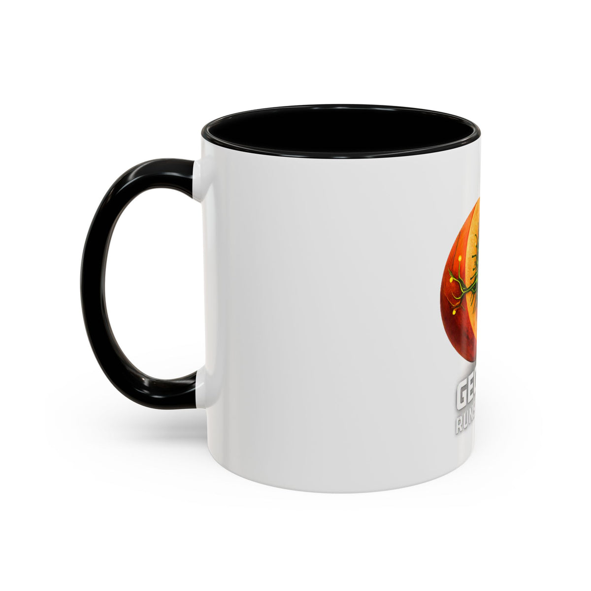Accent Mug — "Georgia Runs on Tech" Peach Tech Coffee Mug (11/15oz)