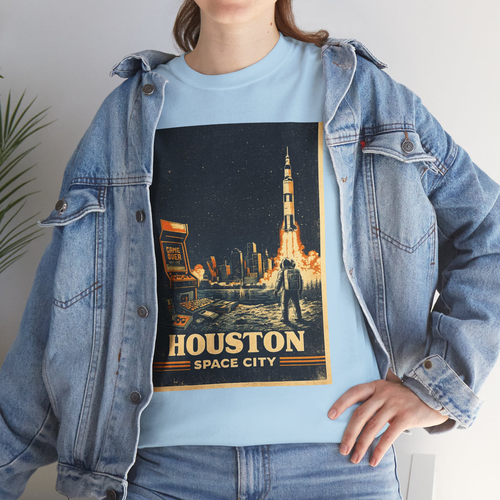 Houston Space City Rocket Launch Vintage T-Shirt