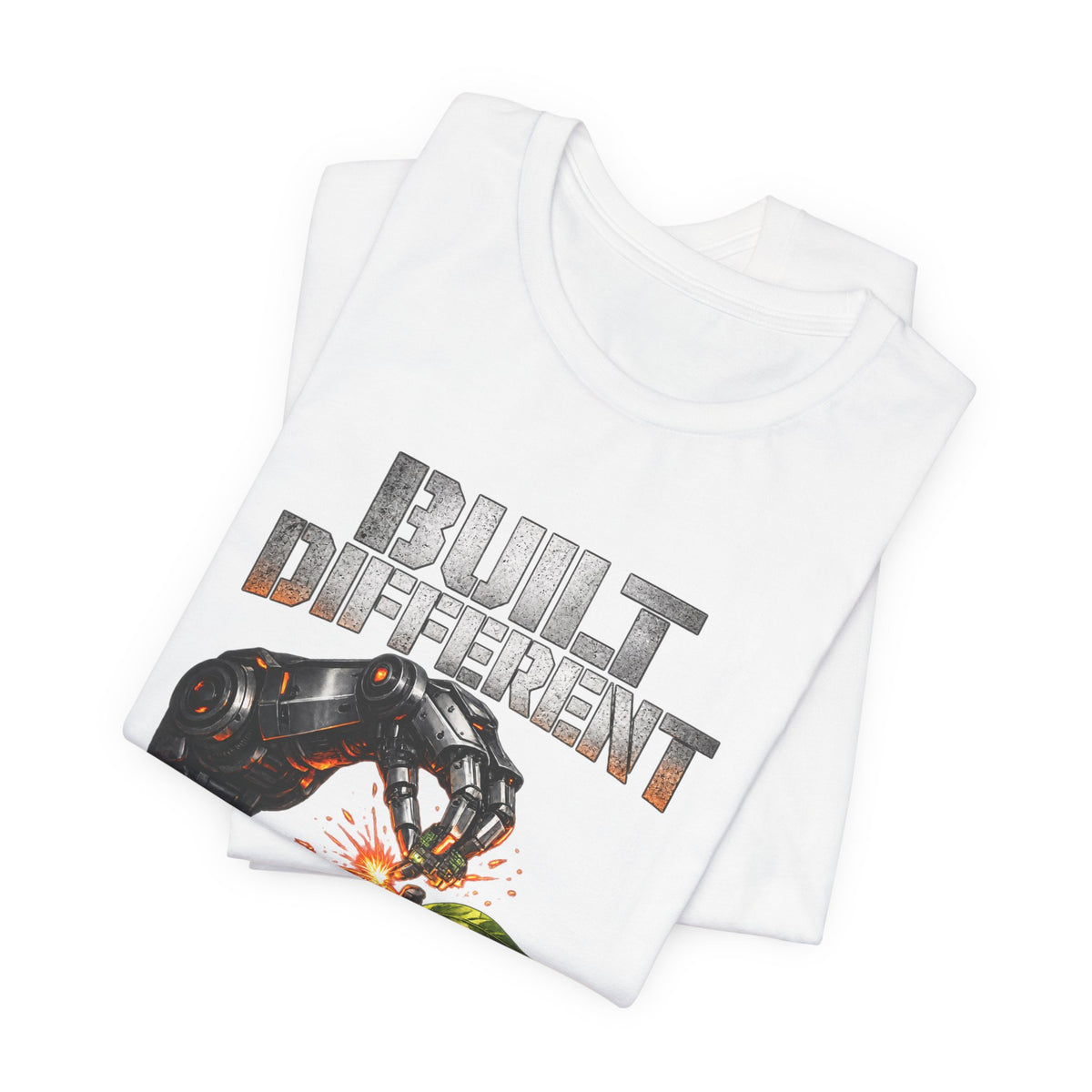 Built Different T-Shirt – Cyber Pumpkin Graphic Tee
