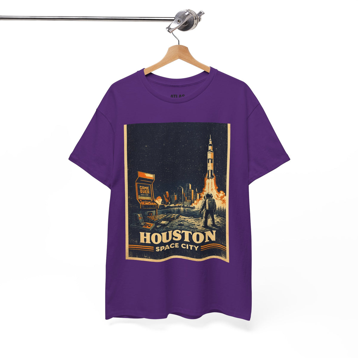 Houston Space City Rocket Launch Vintage T-Shirt