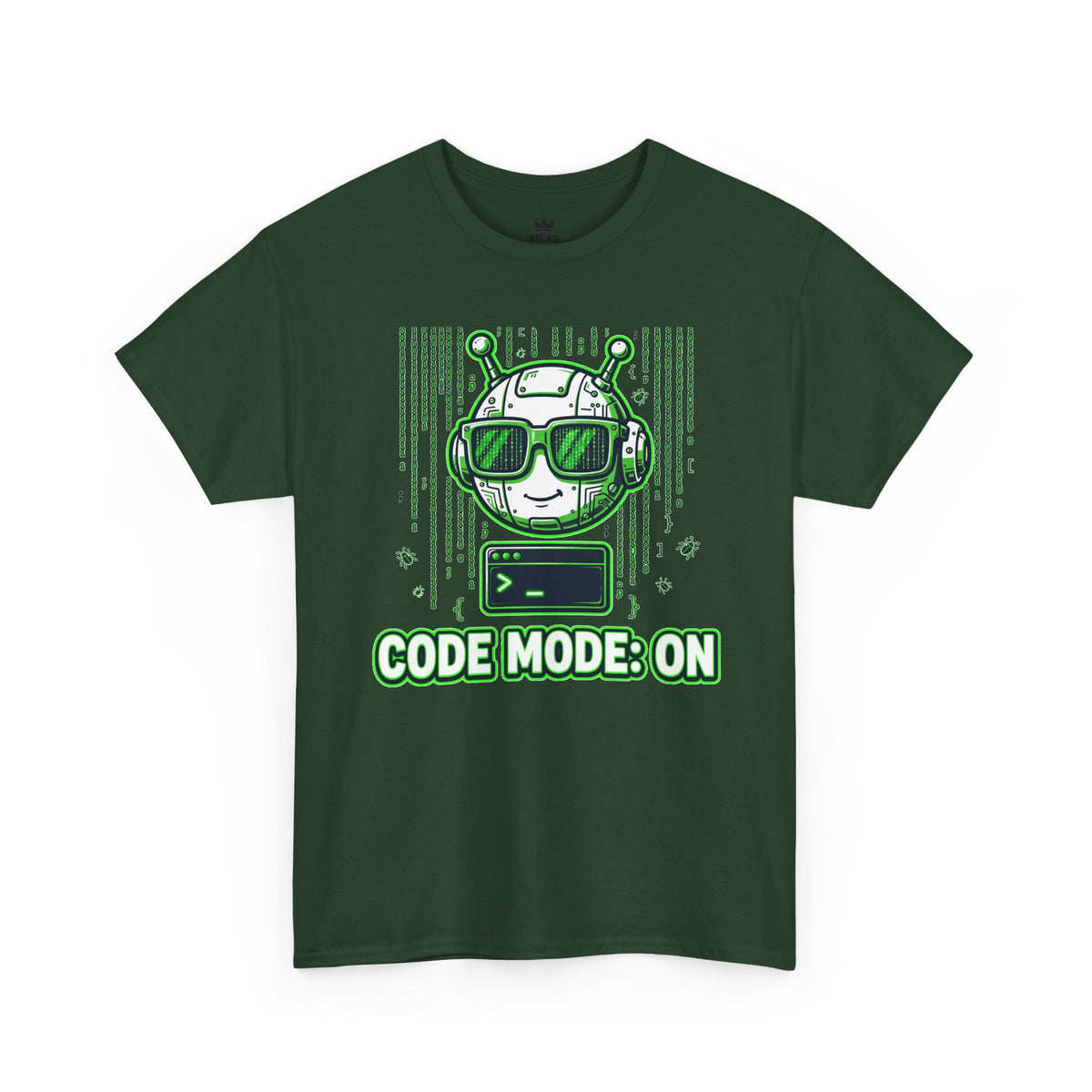 Code Mode On T-Shirt — Funny Programmer Alien Graphic Tee for Developers