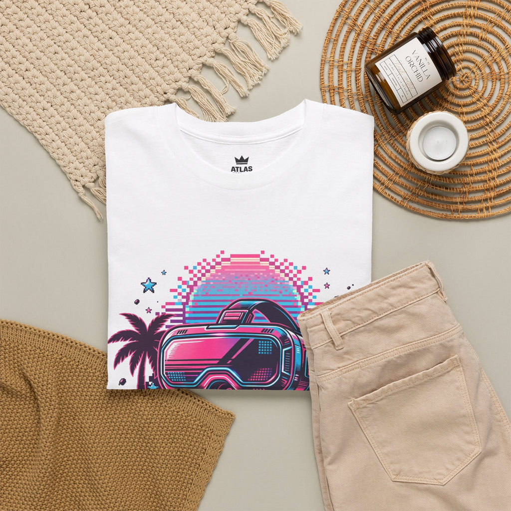 Retro-Future Graphic Tee — Neon Car Vaporwave T-Shirt