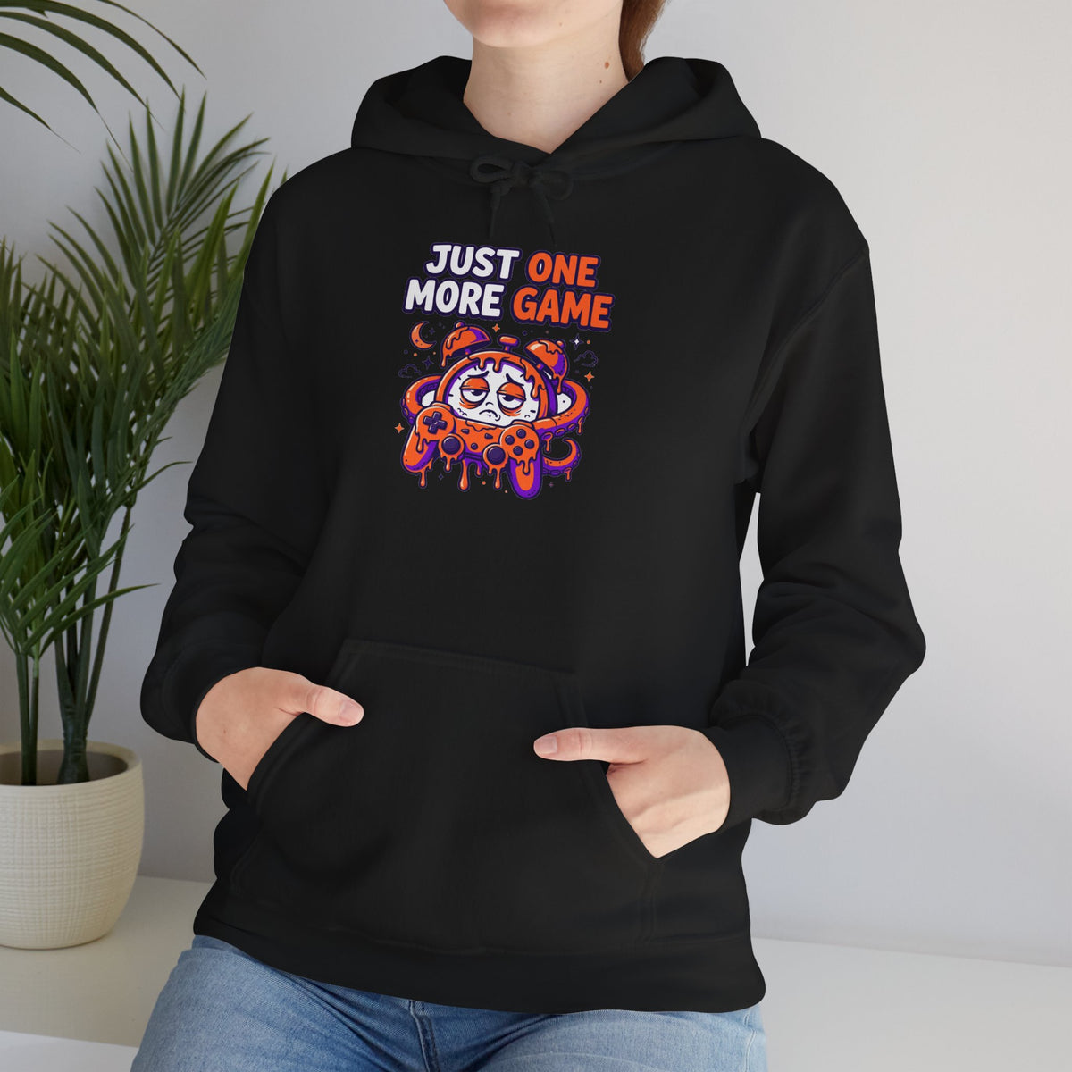 Just One More Game Gamer Hoodie – Cute Octopus Controller Gaming Sweatshirt