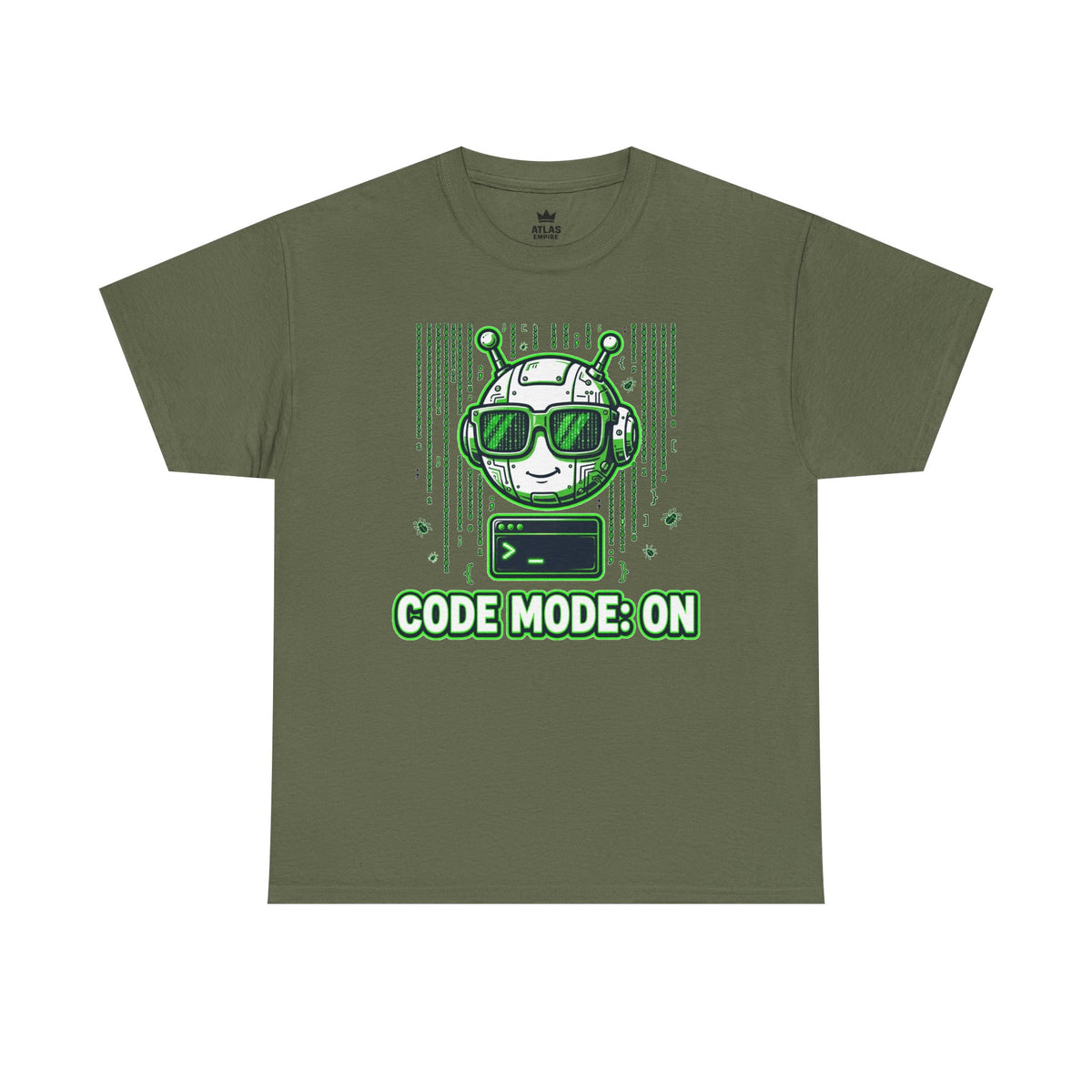 Code Mode On T-Shirt — Funny Programmer Alien Graphic Tee for Developers