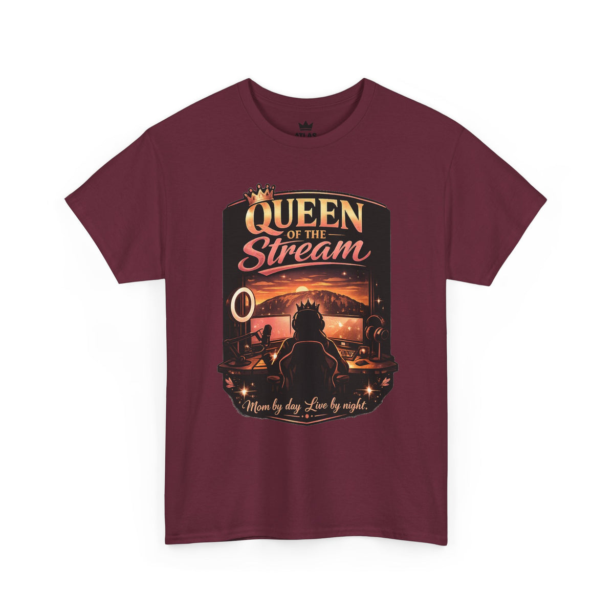 Queen of the Stream T-Shirt — Gamer Streamer Tee ("Queen of the Stream")