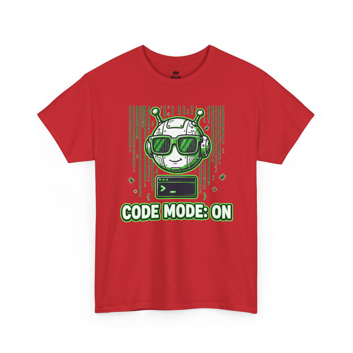 Code Mode On T-Shirt — Funny Programmer Alien Graphic Tee for Developers