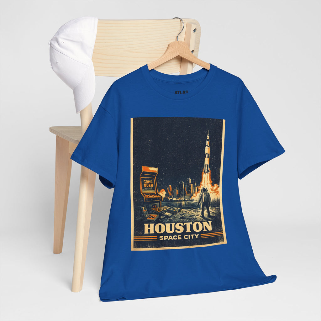 Houston Space City Rocket Launch Vintage T-Shirt