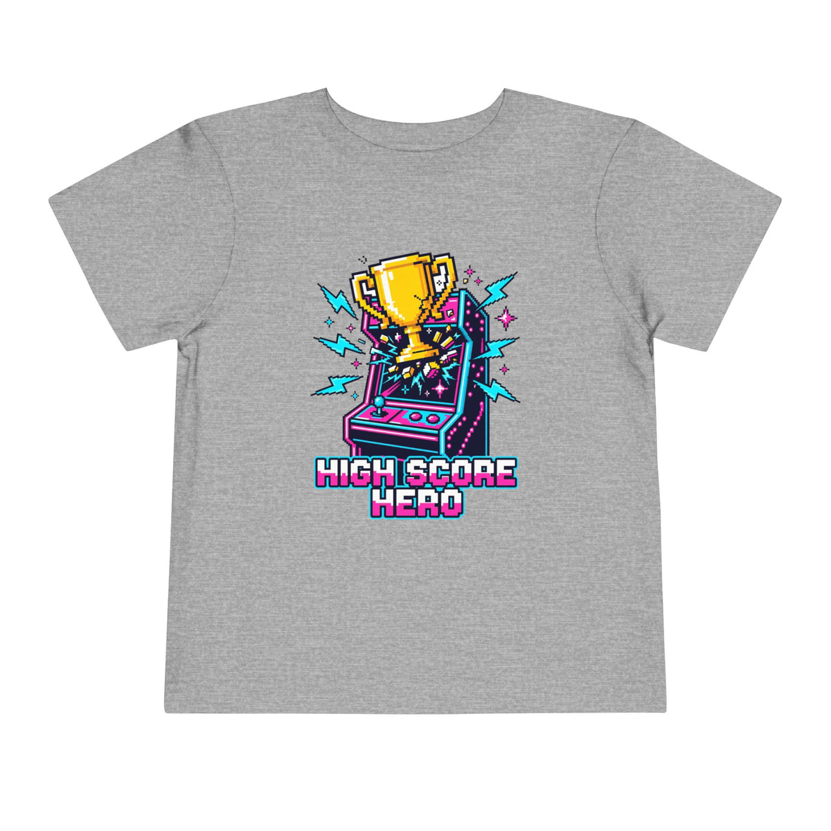 High Score Hero Arcade Game Toddler Short Sleeve Tee