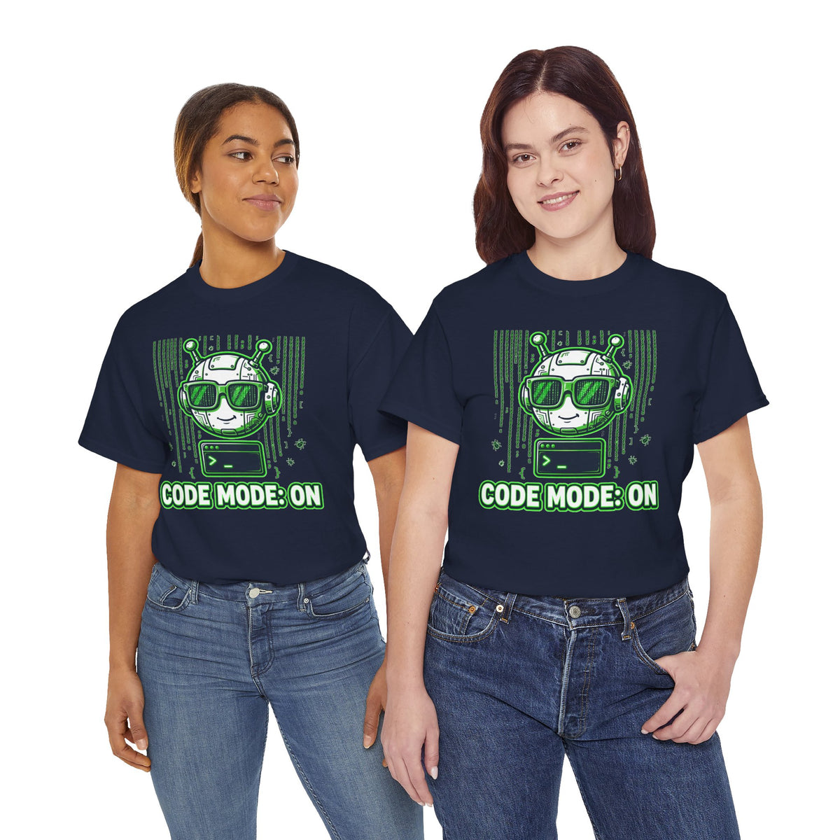 Code Mode On T-Shirt — Funny Programmer Alien Graphic Tee for Developers