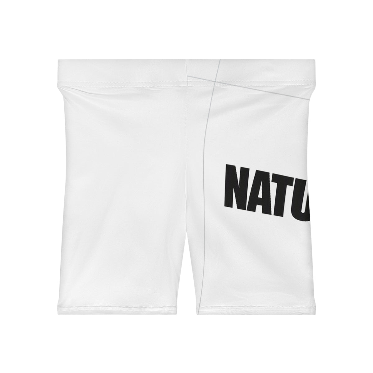 Natural Bold Biker Shorts — Women's Graphic Athletic Shorts