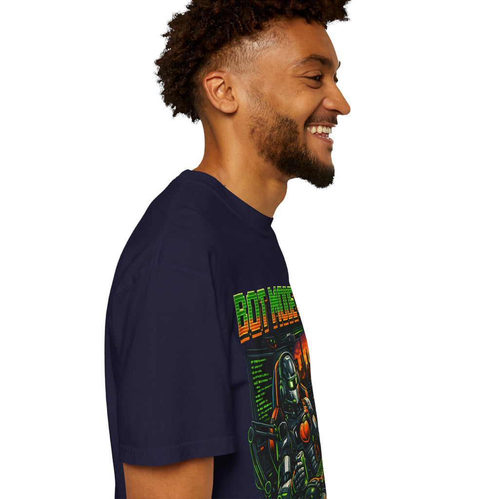 Bot Mode On T-Shirt — Retro Cyberpunk Robot Gamer Tee