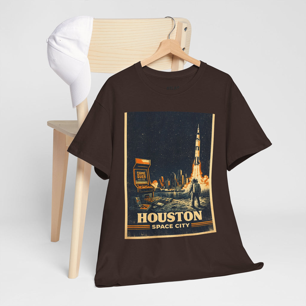Houston Space City Rocket Launch Vintage T-Shirt