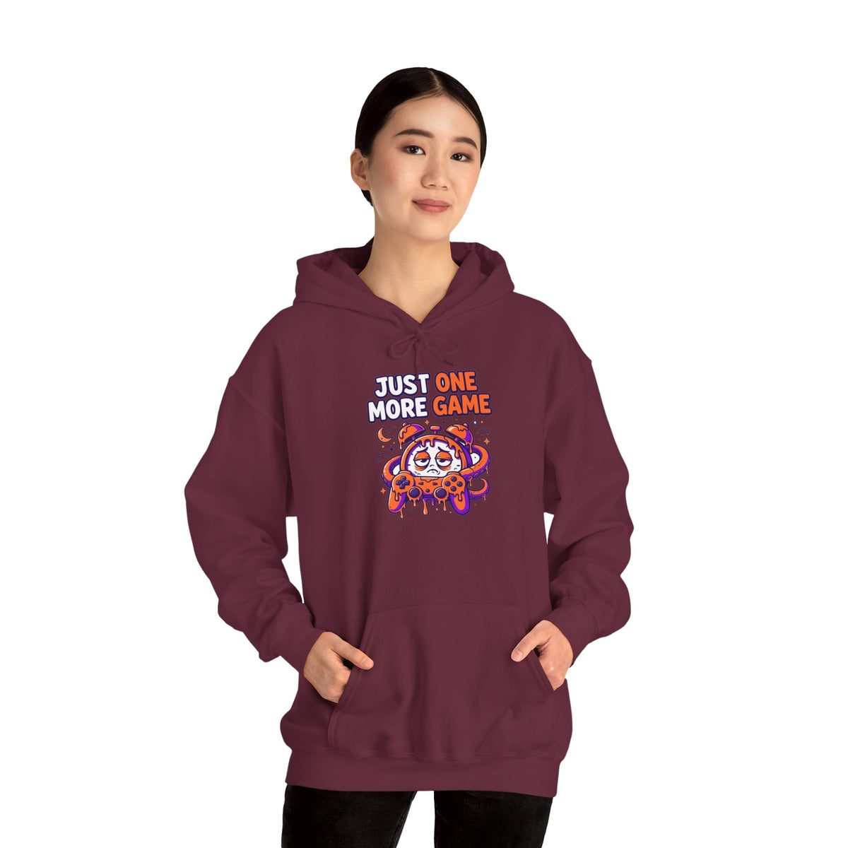 Just One More Game Gamer Hoodie – Cute Octopus Controller Gaming Sweatshirt