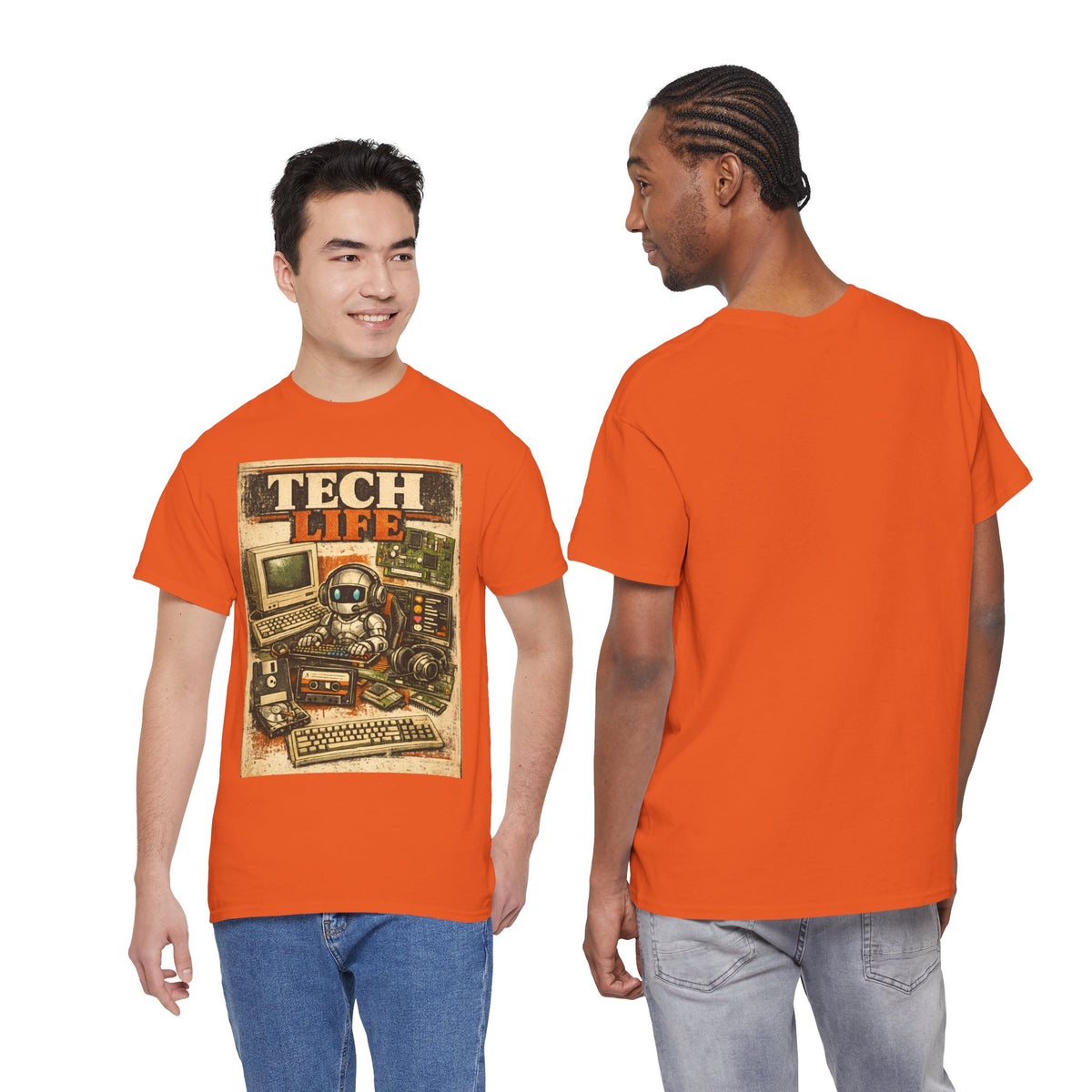 Tech Life T-Shirt — Retro Computer & Gadget Graphic Tee for Geeks