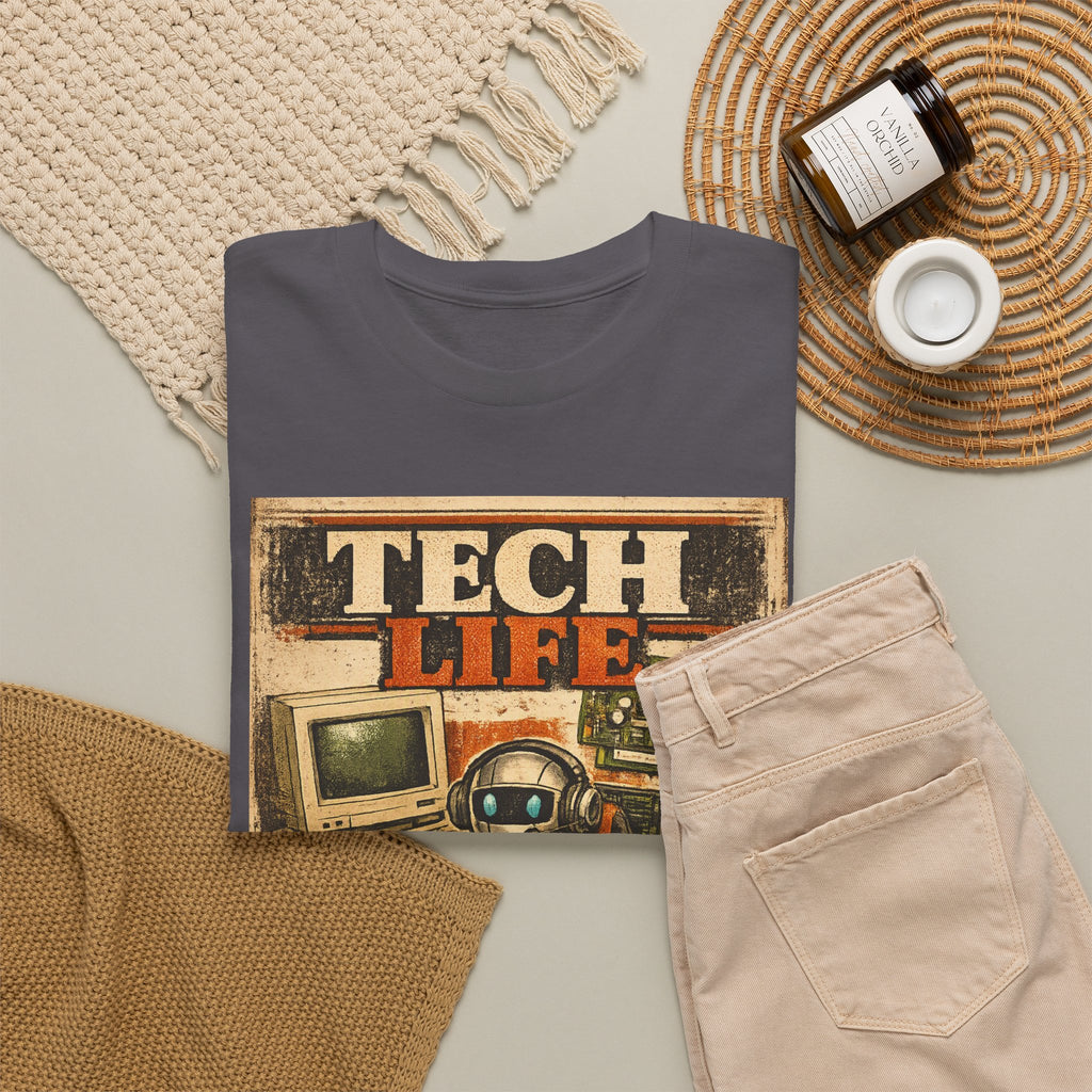 Tech Life T-Shirt — Retro Computer & Gadget Graphic Tee for Geeks