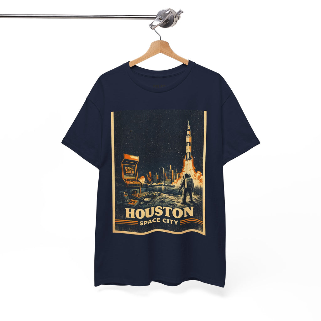 Houston Space City Rocket Launch Vintage T-Shirt