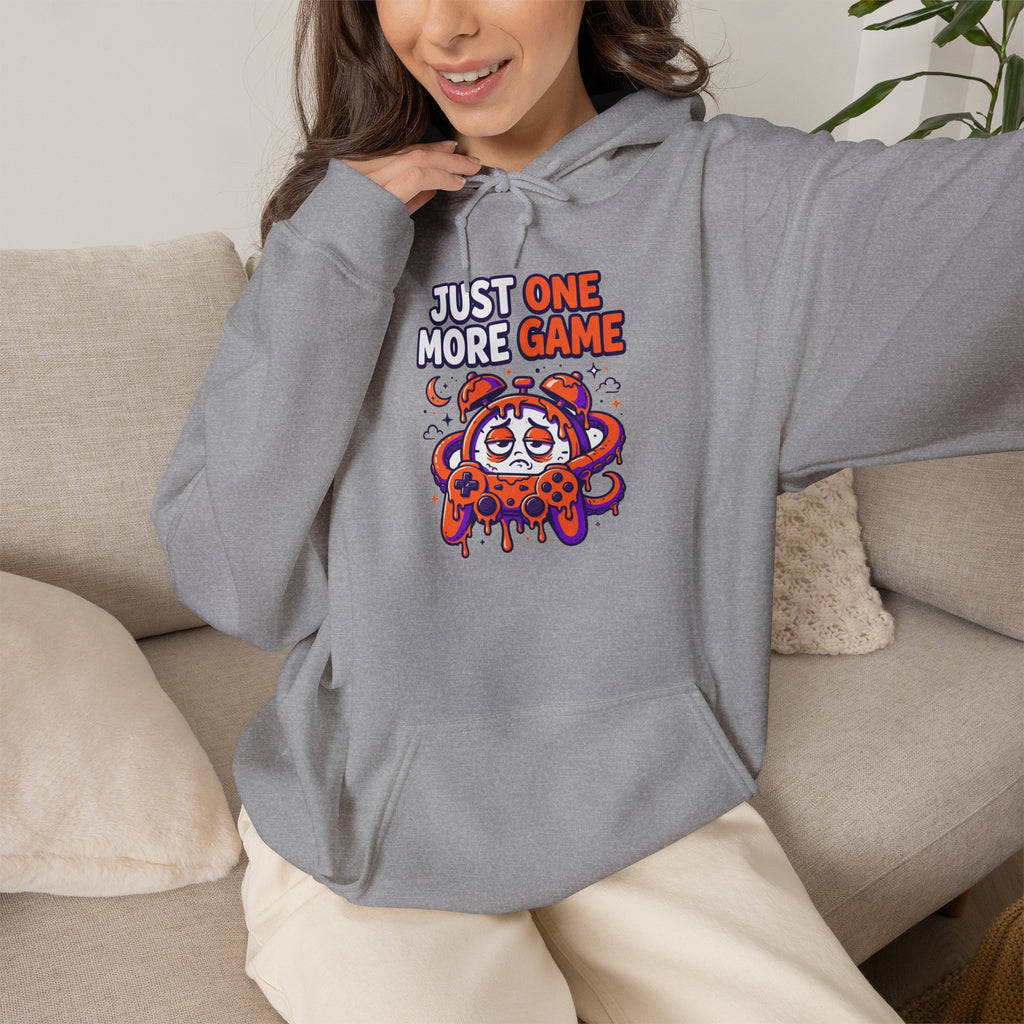 Just One More Game Gamer Hoodie – Cute Octopus Controller Gaming Sweatshirt