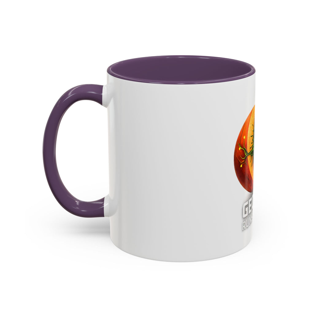 Accent Mug — "Georgia Runs on Tech" Peach Tech Coffee Mug (11/15oz)