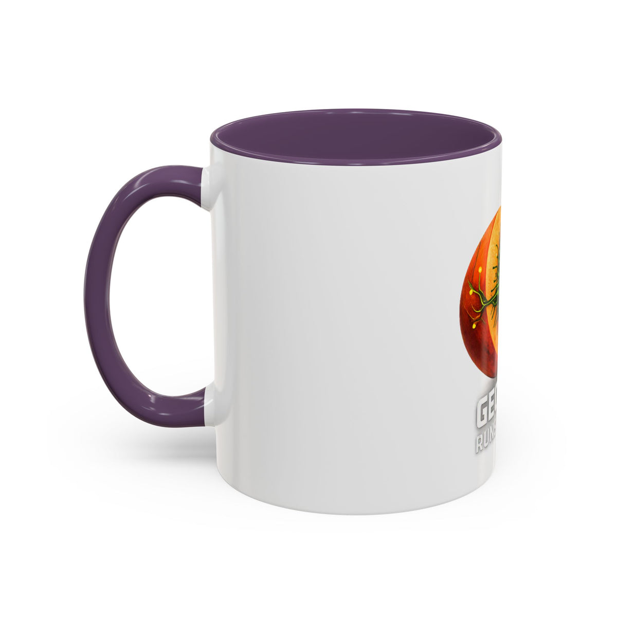 Accent Mug — "Georgia Runs on Tech" Peach Tech Coffee Mug (11/15oz)